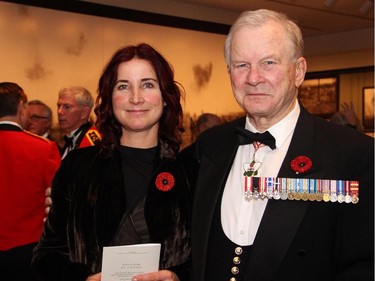 Maj. Gen. (ret'd) Lewis MacKenzie with his daughter, Kimm, at a special First World War commemorative evening held at the National Gallery of Canada on Monday, Nov. 10, 2014.