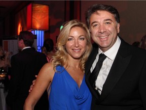 Maria Bassi with her businessman husband John Bassi of Bassi Construction at The Ottawa Hospital Gala, held Saturday, Nov. 1, 2014, at The Westin hotel.