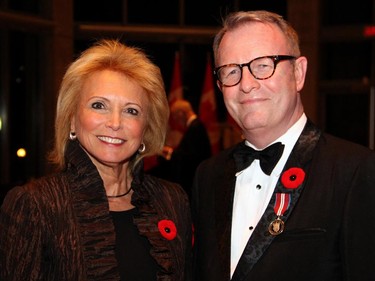 Mark O'Neill, president and CEO of the Canadian Museum of History Corp., with colleague Elizabeth Goger at a special First World War commemorative evening held at the National Gallery of Canada on Monday, Nov. 10, 2014.