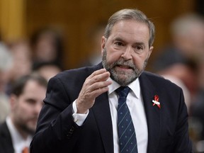 The NDP's Tom Mulcair has pushed for MPs to develop their own Code of Conduct on harassment.