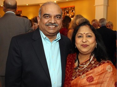 Nishith Goel and his wife, Nita, at the Mangia! Mangia! gala held at the Sala San Marco on Saturday, Nov. 8, 2014, for the Queensway Carleton Hospital.