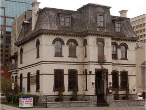 Grant House on Elgin Street in 2003: Plates that go crash in the night.