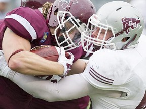 The McMaster Marauders had to fight from behind to defeat the University of Ottawa Gee-Gees 42-31.