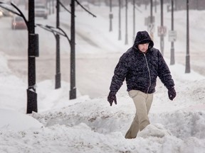 Snowfall in Gatineau.