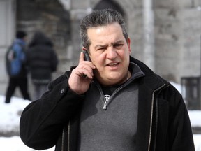 Charlie Manasseri outside the Elgin Street courthouse in Ottawa in February 2012.