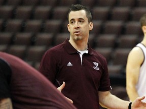 Gee-Gees coach James Derouin, seen in a file photo, said the effort and focus were not there against Algoma, especially in the first half.