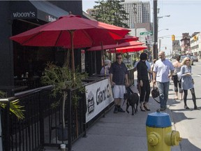 After outdoor patio applications for Fresco Bistro Italiano and Woody’s Pub were approved in 2012, the city received four additional applications. Some emails received at city hall between May and August complained about cramped sidewalks, safety and lack of accessibility.