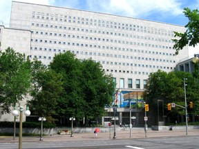 The Library and Archives Canada building on Wellington Street.