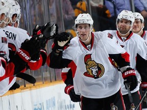 The goal celebrations have been few and far between for the Senators' No. 1 centre, Kyle Turris, this season.