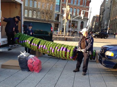 Preperations are well underway for Ottawa's Remembrance Day Ceremony on November 11, 2014.