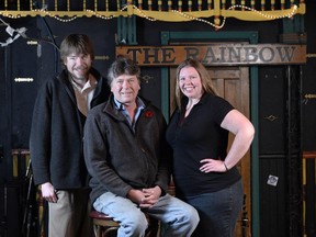 Rainbow Bistro's Danny Sivyer, centre, and his children Stacie and Jesse, left, are celebrating the pub and live music venue's 30th anniversary this month.
