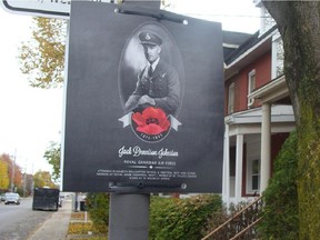 Remembrance Day street signs in Montreal.