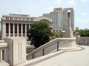 The Westin Ottawa Hotel on the Canal, as well as almost every other hotel in the capital, is full today and tomorrow.