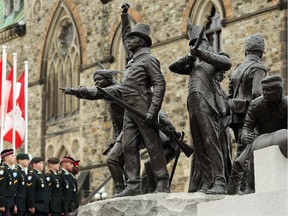 The new War of 1812 Monument was officially unveiled on Parliament Hill on Thursday.