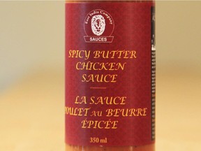 Spicy butter chicken sauce.