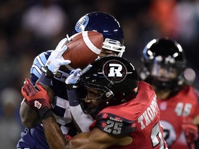 The Ottawa Redblacks, who finished their inaugural season with a 2-16 record, did not have one player named to the CFL's East Division all-stars.