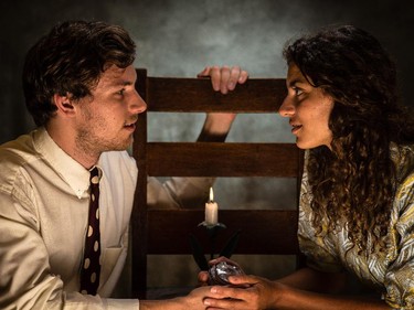 The Glass Menagerie opens at The Gladstone Theatre this week with Cory Thibert as Jim and Sarah Waisvisz as Laura.