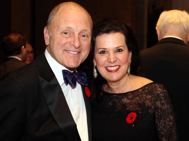 U.S. Ambassador Bruce Heyman with his wife, Vicki, at a special First World War commemorative evening held at the National Gallery of Canada on Monday, Nov. 10, 2014.