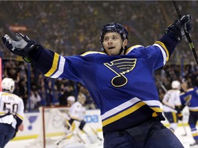 The St. Louis Blues' Vladimir Tarasenko has become an offensive force early in the 2014-15 season.