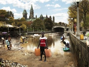 WaterAid released digitally altered images showing water shortages in four major Canadian cities to mark the charity's launch in Canada. WaterCan has now officially become part of the global WaterAid organisation.  Images from Laura Crowley Media Officer WaterAid  Ottawa