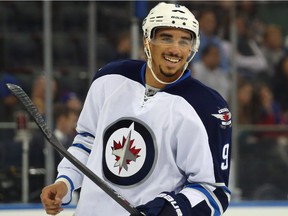 The Winnipeg Jets' Evander Kane got back into the lineup last week after missing eight games with a knee injury.