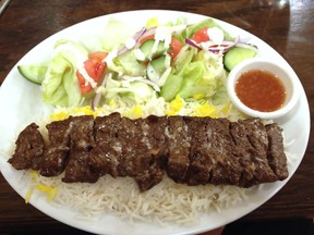 Torsh Kabob at Silk Road restaurant in Kanata.