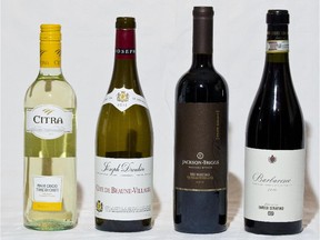 Citra; Cote de Beaune-Villages; Jackson-Triggs; Barbaresco (Pat McGrath / Ottawa Citizen)