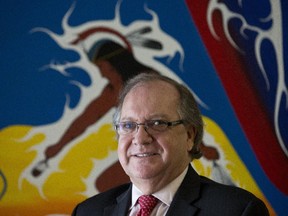 Aboriginal Affairs Minister Bernard Valcourt in his Parliament Hill office.