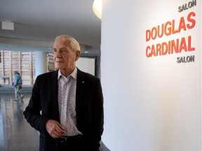 Architect Douglas Cardinal is photographed at the Canadian Museum of History last June.