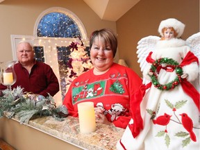 Bill and Gayle Bruce will spend more than a week decorating their 2,300-square-foot bungalow near Carleton Place.