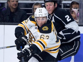 Brad Marchand entered the week leading the Boston Bruins with eight goals on the season.