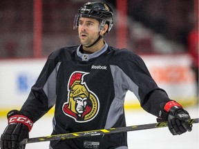 Chris Phillips was a healthy scratch again against the Detroit Red Wings on Saturday, Dec. 27, 2014.