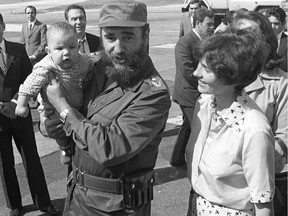 Fidel Castro was immediately taken with four-month-old Michel when he arrived with his parents in 1976, Margaret Trudeau remembers.