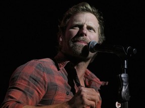 Dierks Bentley performs during the Riser Tour at Canadian Tire Centre in Ottawa on December 02, 2014.