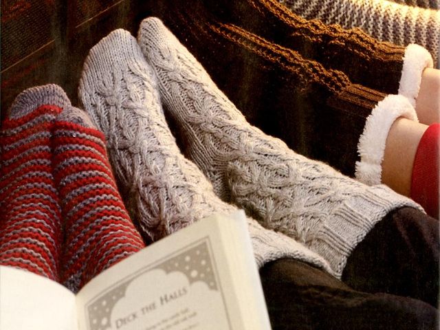 For the bookworm: Faux Shearling Reading Socks, $34.50 at Indigo/Chapters