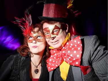 Kim Davis and Sean Stoyles attend The Mad Hatter's New Year's Ball by National Capital Gala at the Ernst & Young Centre on Wednesday, Dec. 31, 2014.