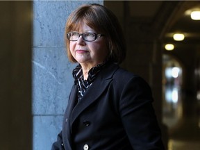 Liberal MP and whip, Judy Foote, has faced two bouts of breast cancer, and says a positive attitude, her family, work and faith are what keep her going.  (Julie Oliver / Ottawa Citizen)