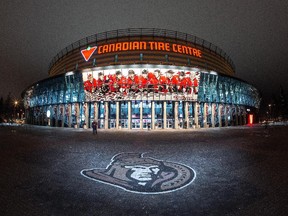 A general view of the front of Canadian Tire Centre prior to a game between the Ottawa Senators and the Los Angeles Kings on December 11, 2014 in Ottawa, Ontario, Canada.
