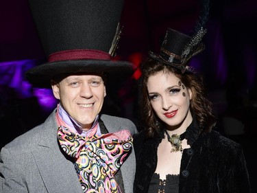 Mike Thomas and Katie Curnow attends The Mad Hatter's New Year's Ball by National Capital Gala at the Ernst & Young Centre on Wednesday, Dec. 31, 2014.