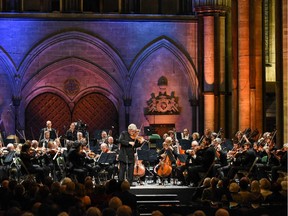 NACO plays in Salisbury Cathedral on Wednesday night, October 29, 2014. (Fred Cattroll photo)