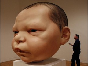 Ron Mueck's gigantic head of a baby was one of the very few exhibitions of contemporary art to attract a sizeable audience at the National Gallery.