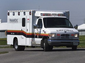 Ottawa-05/23/02-craig lee test drives new ambulances..ems person is Joe Micucci,,and fleet training section for the city of ottawa is Paul Cavalier...new cube vehicles have a lot more interior space..old ones his knees are touching the stretcher... Photo by ROD MACIVOR, THE OTTAWA CITIZEN (For WHLS story by Craig Lee) ASSIGNMENT NUMBER 51246 ************************************** Filter: Minimum (Lab D&S: BRad:4/ARad:0) File Size: 2.77MB Original file name: 2C7R8543.TIF