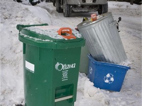 Municipal taxpayers are still paying for unprocessed green bin waste, but the city is making more money off the black and blue box program.