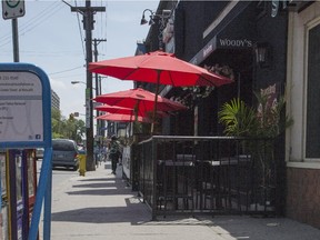 One of the early patios approved for Elgin Street.