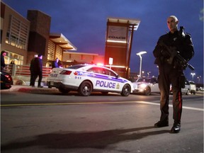 Ottawa police responded to a shooting at the Tanger Outlet Mall in Kanata Friday December 26, 2014.