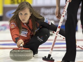 Rachel Homan, seen in a file photo, was doubled up by Val Sweeting in the Canada Cup final.