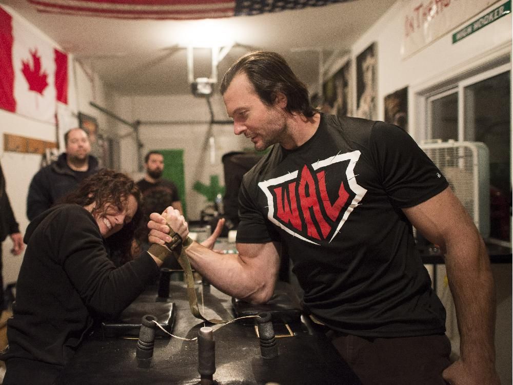 Arms and the man: Devon Larratt is set to take on the world of pro arm