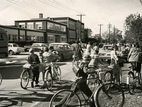 Broadview Public School is seen in this undated photograph. The City of Ottawa is considering designating part of the school as a heritage building. The 'tower' is visible in the background.