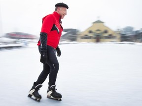The new skating rink at Lansdowne Park will be open New Year's Day, weather permitting.