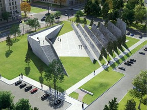 Six final designs of the National Memorial to Victims of Communism.